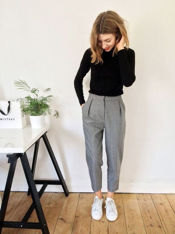 10+ Inspirasi Busana Kuliah dan Kerja dengan Cigarette Pants. Solusi Tampil Formal Tanpa Rok Span