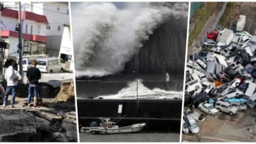 12 Potret Dahsyatnya Cuaca Ekstrem di Jepang Beberapa Hari Terakhir, Angin Topan Sampai Gempa Besar