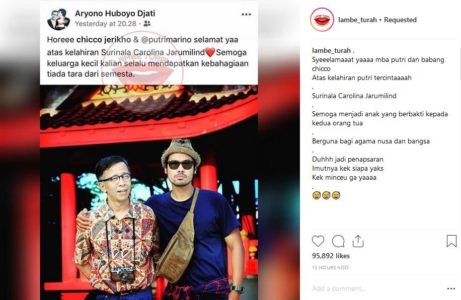Putri Marino Melahirkan, Warganet Malah Sibuk Jadi Ahli Matematika. Kasih Selamat Aja Nggak Cukup, Ya?