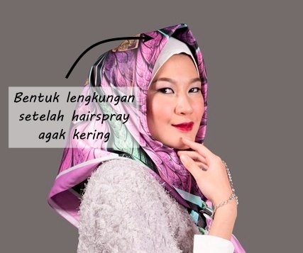 trik jilbab tegak