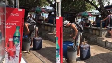 Bule di Bali Kedapatan Mengais Makanan dari Tempat Sampah. Videonya pun Viral dan Bikin Heran!