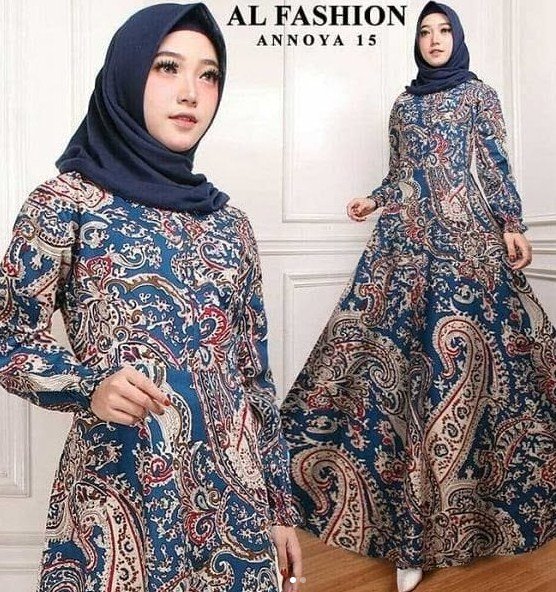 Baju Gamis Bermotif