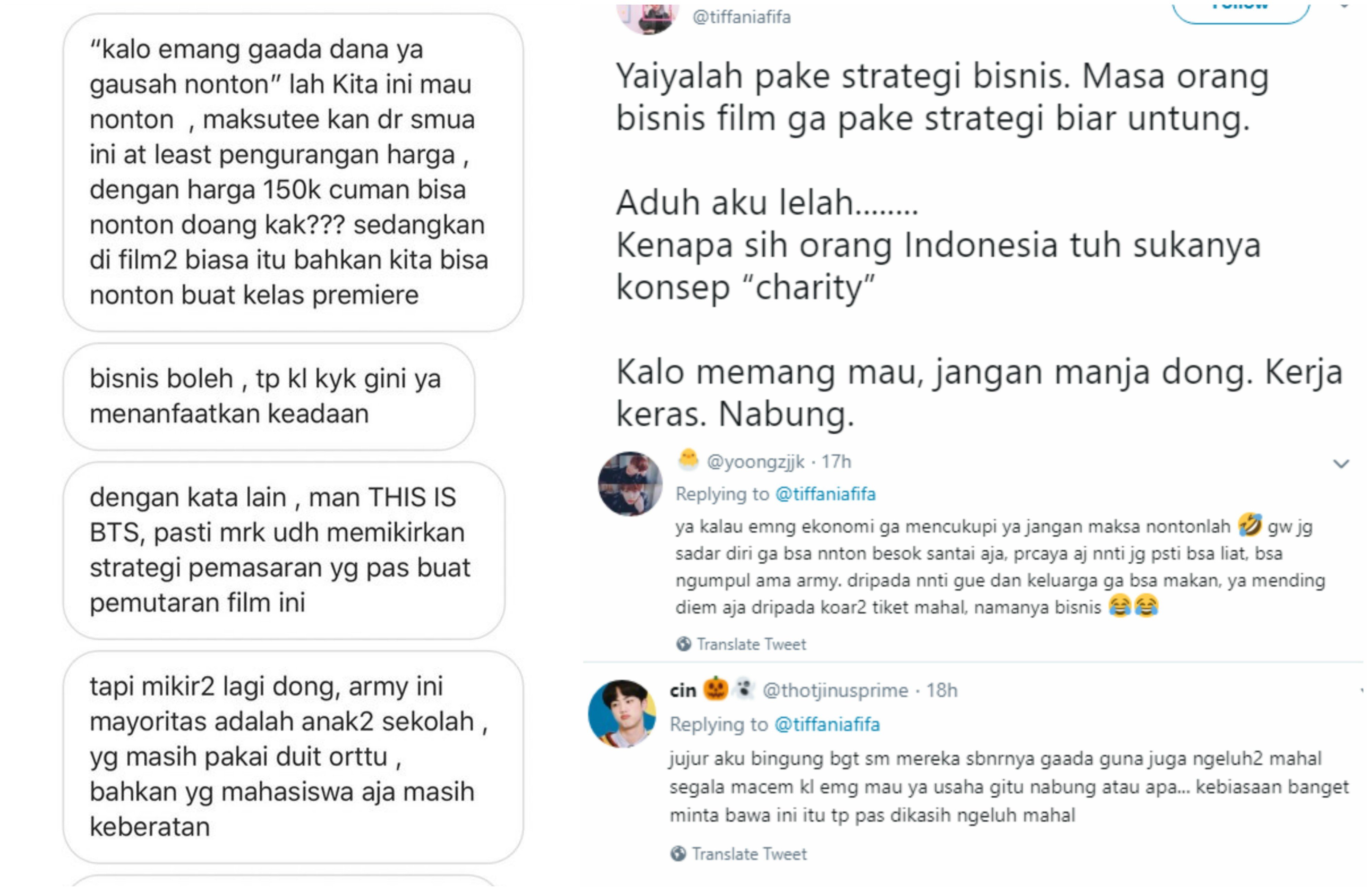 Tiket Burn The Stage: The Movie Diprotes Kemahalan, Beberapa Army Sarankan Nabung Sebelum Nonton 11 Tiket Burn The Stage: The Movie Diprotes Kemahalan, Beberapa Army Sarankan Nabung Sebelum Nonton