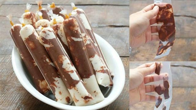 resep es krim dari camilan kemasan