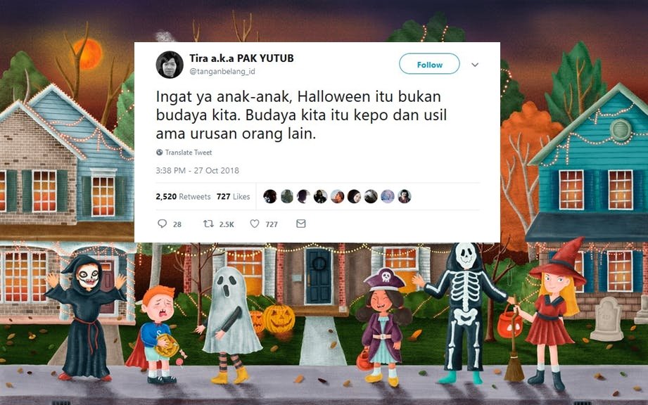 Halloween Bukanlah Budaya Kita, Melainkan 13 Hal ini. Warganet Memang Nggak Bisa Dibantah Lagi sih~