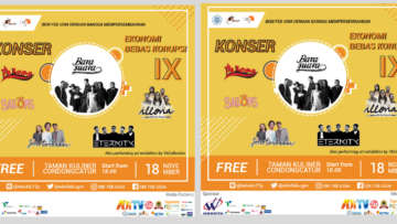 Konser Ekonomi Bebas Korupsi IX di Yogyakarta. Dateng yuk!