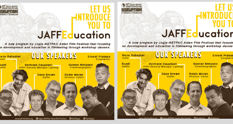 Reza Rahadian dan Ernest Prakasa Ikut Mengajar Soal Film di Program Edukasi Jogja-Netpac Asian Film Festival (JAFF)
