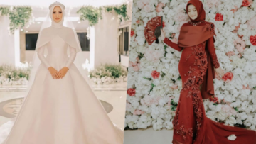 8 Ide Busana Pernikahan ala Indah Nada Puspita. Nggak Selamanya Hijab Harus Ditumpuk Tebal Demi Hasil Maksimal