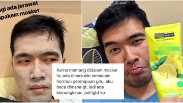 Hanya karena Maskeran, Cowok ini Diserang Warganet. Katanya: “Di dalam Masker Ada DNA Perempuan!”