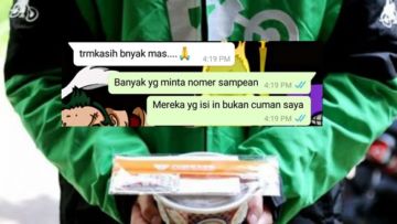 Gratiskan Makanan Pelanggan yang Ketiduran, Driver Ojol Dapat Kejutan dari Warganet. Kekuatan Medsos!