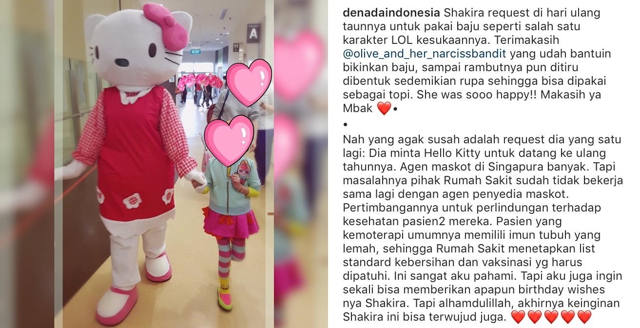 Demi Wujudkan Impian sang Anak, Denada Rela Diam-Diam Jadi Badut di Perayaan Ultah Shakira. Terharu~