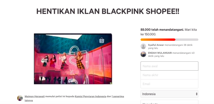 Paha Blackpink Kelihatan di Iklan Shopee Jadi Perdebatan Panas! Sampai Suruh Boikot Shopee Lo