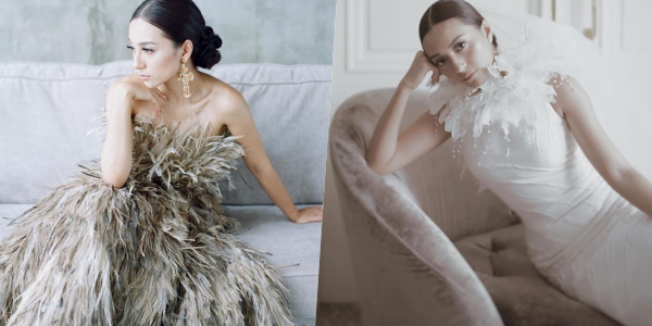10 Inspirasi Feathered Wedding Dress, Gaun Pernikahan dengan Aksen Bulu-bulu yang Unik nan Menawan