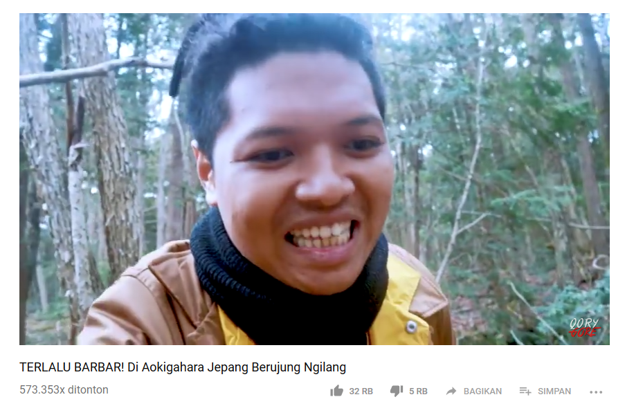 Eksplor Mayat Bunuh Diri di Aokigahara, Subscribers Kecewa Seakan Qory Gore Menjilat Ludah Sendiri 7 Eksplor Mayat Bunuh Diri di Aokigahara, Subscribers Kecewa Seakan Qory Gore Menjilat Ludah Sendiri