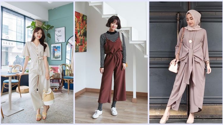 Manis dan Lucu, Ini 9 Ide Model Jumpsuit Ala Korea. Buat yang Berhijab pun Ada!