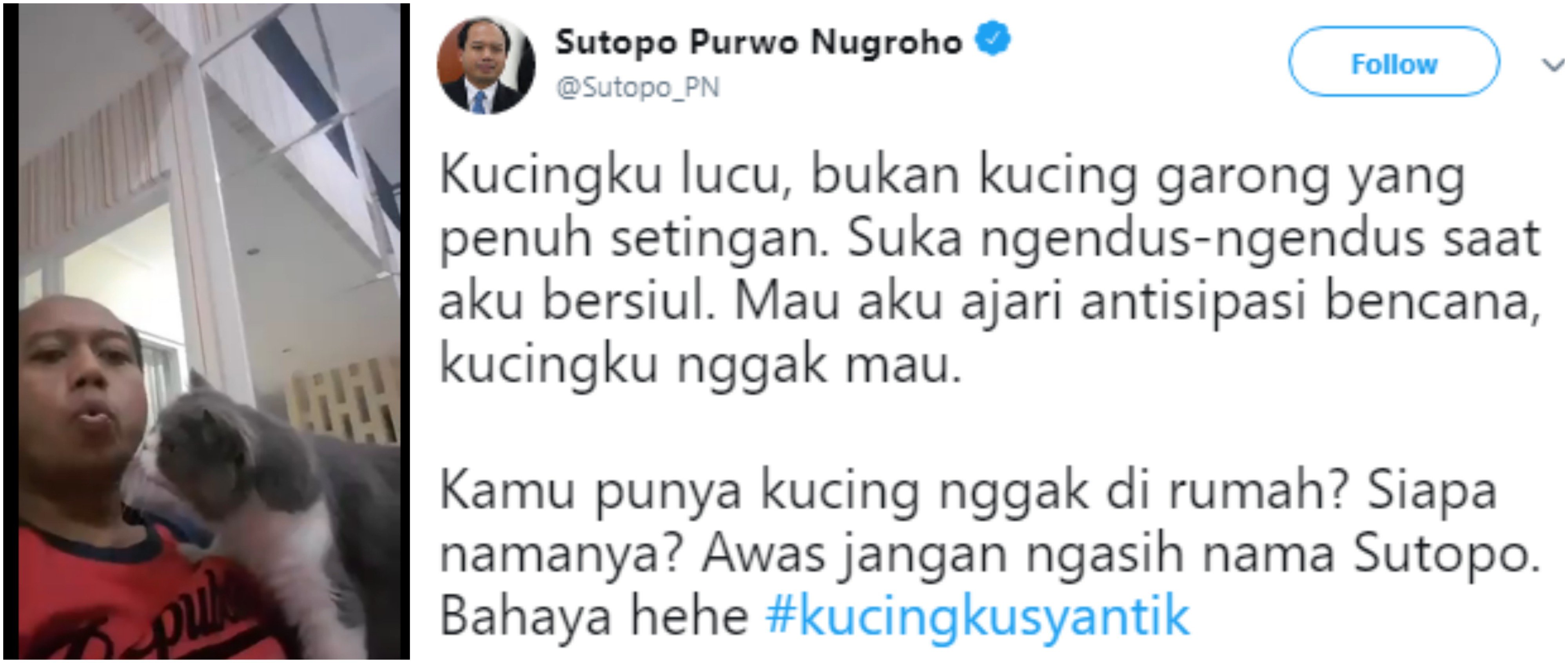 9 Petuah Kocak dan Bikin Baper ala Pak Sutopo. Yang Penting sih Tetap Informatif buat Semua Orang 21 9 Petuah Kocak dan Bikin Baper ala Pak Sutopo. Yang Penting sih Tetap Informatif buat Semua Orang