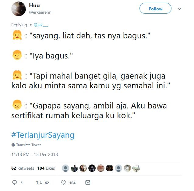 Kocak Abis! Karena Terlanjur Sayang, 15 Hal ini Rela Dilakukan Demi Pasangan. Budak Cinta sih~