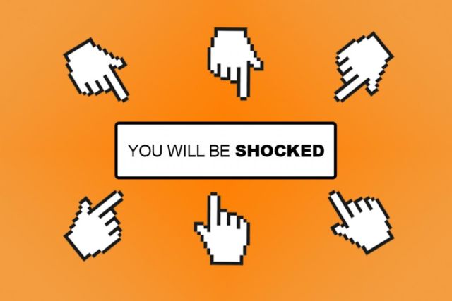 Illustrasi Clickbait