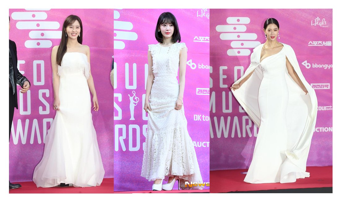 8 Inspirasi Dress Putih dari Seleb K-Pop di Ajang Seoul Music Awards 2019. Mana yang Paling Menarik?