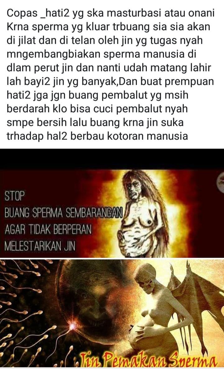 5 Pendapat Cowok Soal Isu Bahwa Jin Suka Menelan Sperma Saat Mereka Nyabun. Itu Kabar dari Mana sih? 7 5 Pendapat Cowok Soal Isu Bahwa Jin Suka Menelan Sperma Saat Mereka Nyabun. Itu Kabar dari Mana sih?