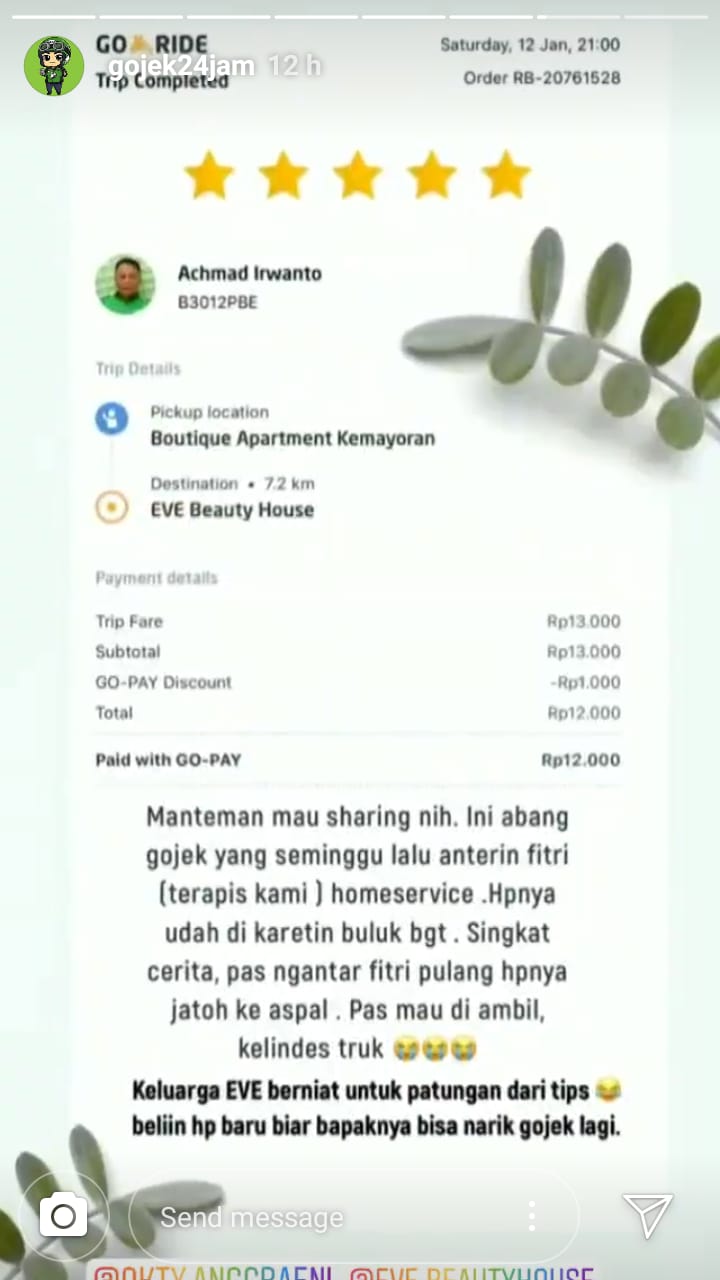 Ponsel Terlindas Truk, Penumpang Cari Driver Ojol ini buat Dibelikan yang Baru. Indahnya Berbagi~
