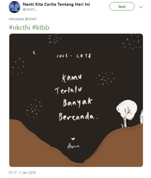Balasan Akun @NKSTHI pada @NKCTHI Ini Ibarat Cewek yang Punya Cowok Cuek. Duh Gemesh Liatnya~ 24 Balasan Akun @NKSTHI pada @NKCTHI Ini Ibarat Cewek yang Punya Cowok Cuek. Duh Gemesh Liatnya~