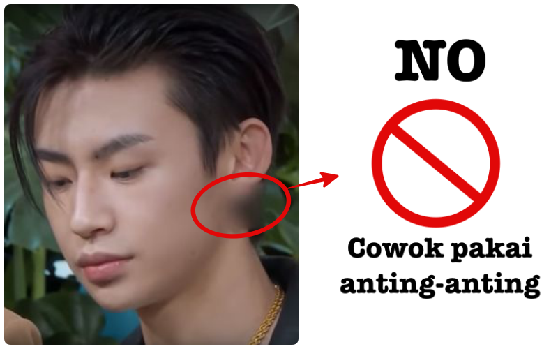 Sensor Terbaru yang Hebohkan Cina: Cowok yang Pakai Anting-anting Bakal Disensor. Kenapa Ya?!