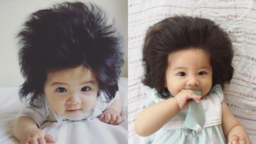 Potret Gemes Baby Chanco dengan Rambut Super Tebalnya. Udah Jadi Model Iklan Sampo Juga lo! :D
