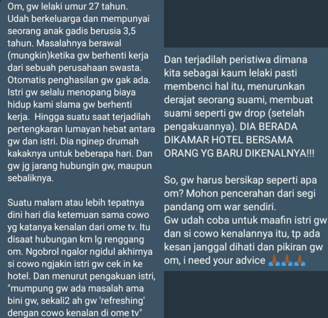 Kisah Viral Cowok yang Diselingkuhi Istrinya ini Membuka Mata Warganet Soal Nikah Muda. Kompleks!