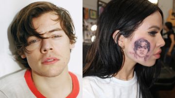 Pasang Tato Wajah Harry Styles di Pipinya, Ini Alasan Kelsy Karter Lakukan Hal Ekstrim Itu