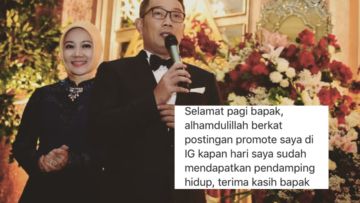 Akun IG-nya Jadi ‘Ladang’ Jodoh, Ridwan Kamil Diundang ke Nikahan Hasil Comblangannya. Ngakak Sih!
