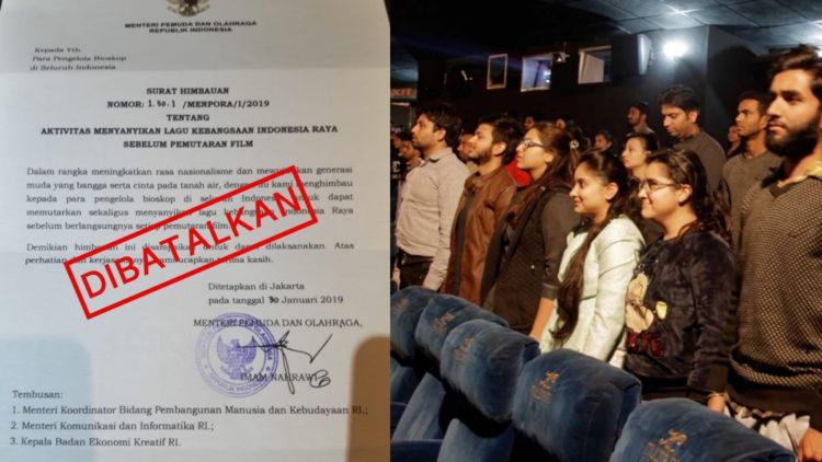 Timbulkan Perdebatan Tak Berujung, Imbauan Nyanyi Indonesia Raya di Bioskop Dicabut Kembali