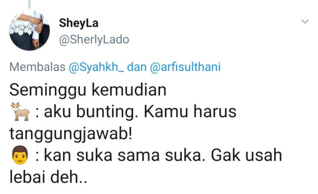 13+ Reaksi Kocak Warganet Soal Kambing yang Diperkosa Pria Atas Dasar Suka sama Suka. Ngaco! :D
