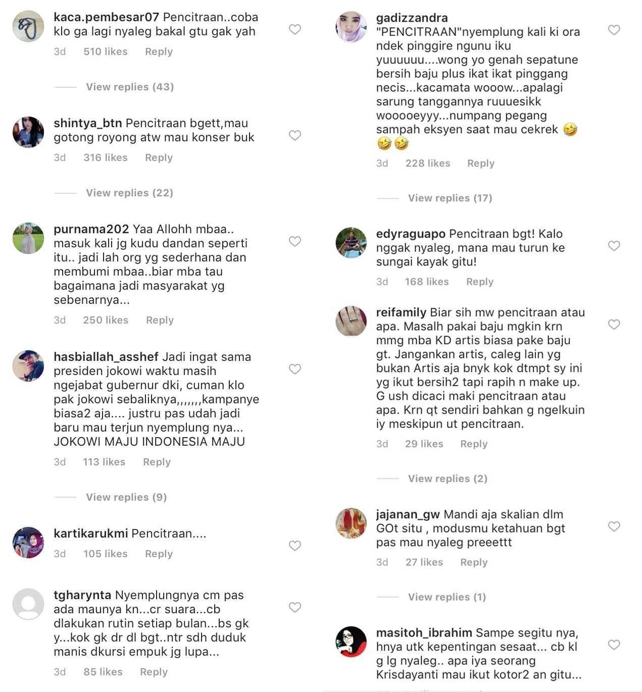 Krisdayanti Turun ke Sungai dengan Tampilan Kece Abis, Niat Baiknya Malah Dicemooh. Miris!