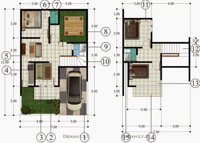 tipe rumah 70