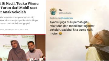 15 Tanggapan Receh Warganet Soal Berita Teuku Wisnu yang Rela Turun Mobil Demi Antar Anak Sekolah