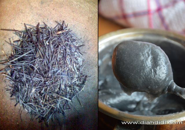 pewarna hitam alami