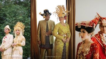 10 Potret Memukau Pengantin dari Pulau Sumatera. Pandangan Tak Bisa Beralih dari Indahnya Mahkota Mereka!