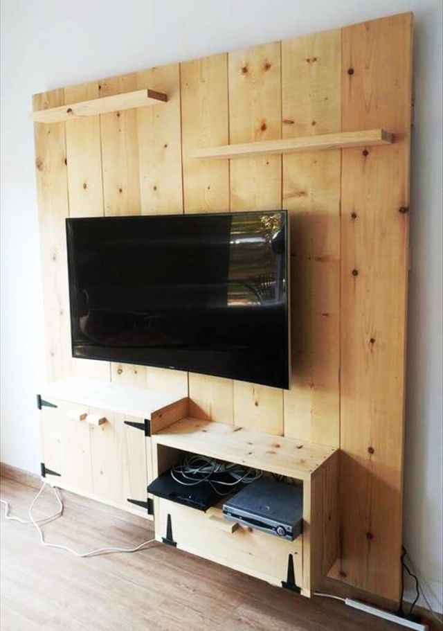 9 DIY Rak TV dari Kayu yang Desainnya Kece dan Bisa Dibikin Sendiri. Seminggu Jadi!