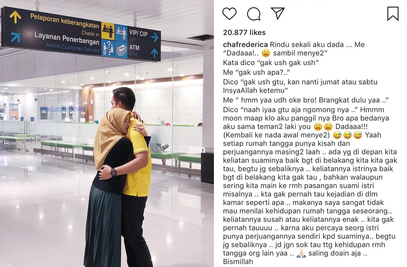 Menjalani Pernikahan Jarak Jauh, Chacha Frederica Ceritakan Hubungannya dengan Penuh Haru