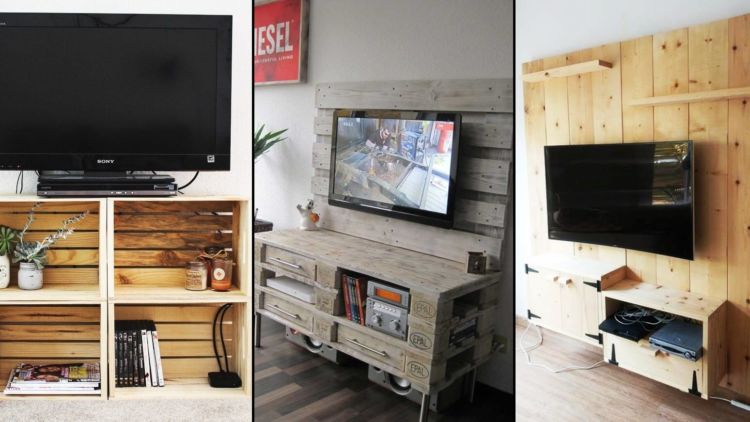 9 DIY Rak TV dari Kayu yang Desainnya Kece dan Bisa Dibikin Sendiri. Seminggu Jadi!