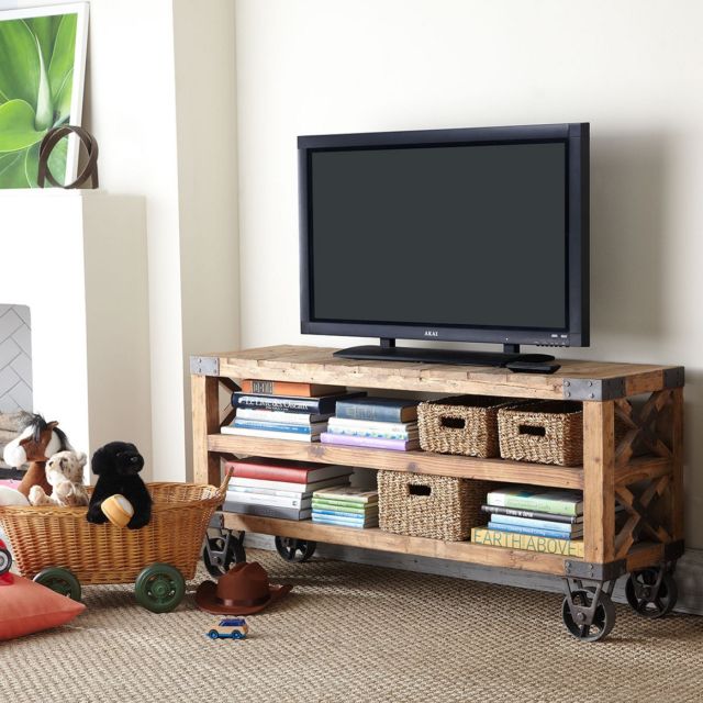 9 DIY Rak TV dari Kayu yang Desainnya Kece dan Bisa Dibikin Sendiri. Seminggu Jadi!