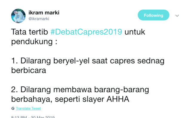 Menyimak Debat Capres a la Warganet yang Kocak Abis. Malah Lebih Seru Ketimbang di TV!