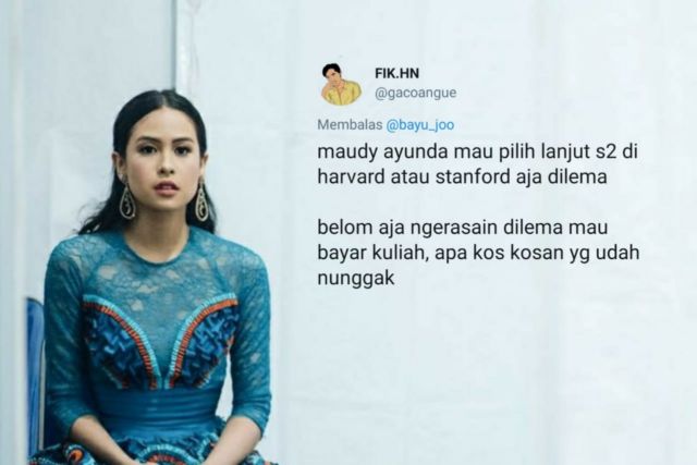 Saat Maudy Ayunda Dilema Stanford atau Harvard, #SobatMisqueen Cuma Bisa Milih 14 Hal Receh ini