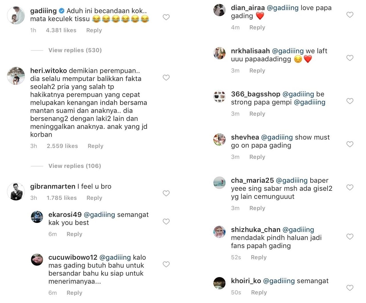 Gading Marten Menangis Saat Menyanyikan Lagu 'Pergilah Kasih', Dukungan Publik Tak Henti-hentinya Mengalir. Semangat Papa Gempi!