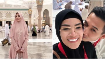 Cantiknya Nindy Ayunda Berbalut Hijab Saat Umrah Bareng Suami. Mesranya Bikin Iri!