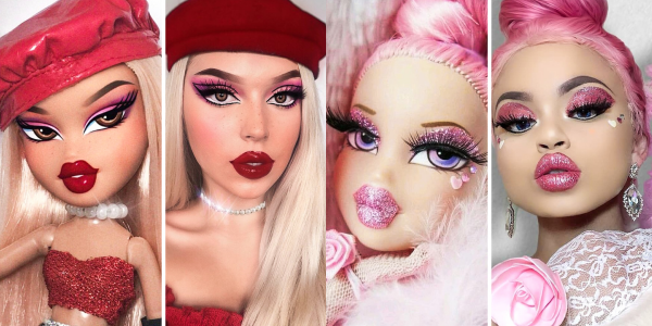 Boneka VS Manusia, Viralnya #BratzChallenge Ini Bikin Kamu Takjub Sama Kekuatan Make-up Mengubah Muka!