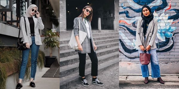 Ide Padu Padan Plaid Blazer. Bisa Buat Kerja atau Hangout Juga~