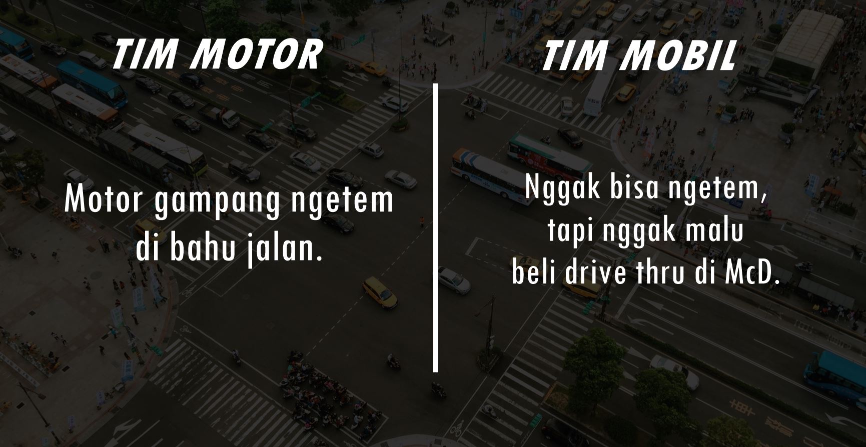 8 Perdebatan Tim Motor vs Tim Mobil yang Nggak Ada Habisnya. Apa pun Kendaraannya, Bersyukur Aja!