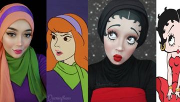 10 Potret Hijab Cosplay Animasi ala @queenofluna yang Kecenya Kebangetan. Kok Bisa Mirip Gitu Sih?